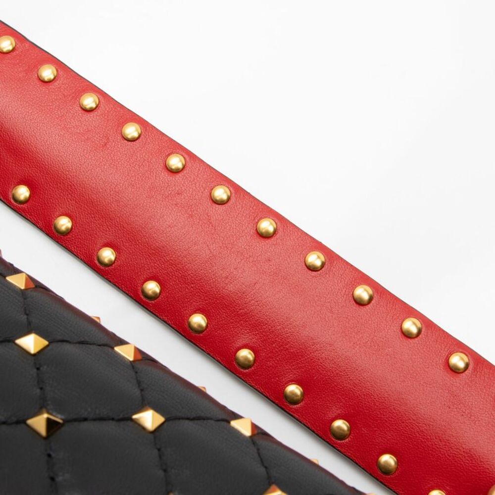 Valentino Calfskin Rockstud Spike Up Shoulder Bag - Picture 13 of 13
